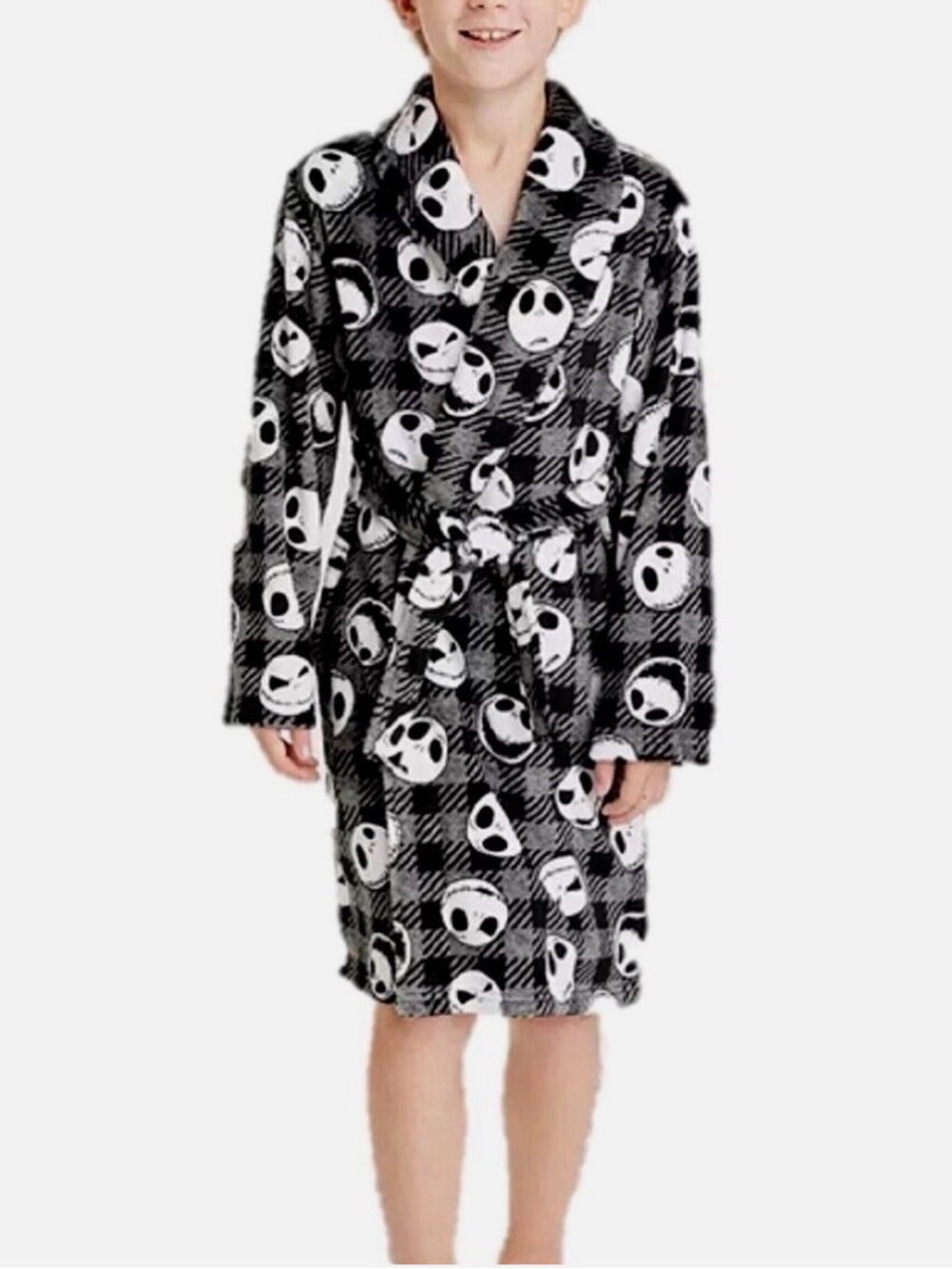 Nightmare Before Christmas Robe Jack Skellington Pajamas Boy Girl Disney Large